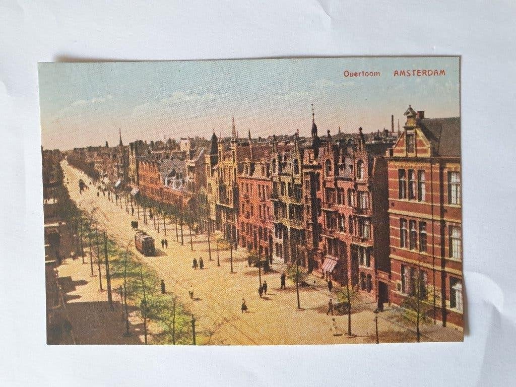 Ansichtkaart 1975 - Amsterdam 700 jaar - Overtoom, Verzamelen, Ansichtkaarten | Nederland, Ophalen of Verzenden, 1960 tot 1980