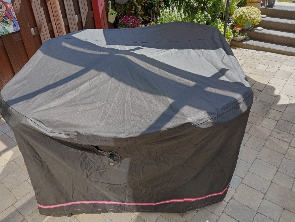 Afdekhoes tuintafel rond, Tuin en Terras, Tuinmeubel-accessoires, Ophalen, Zo goed als nieuw