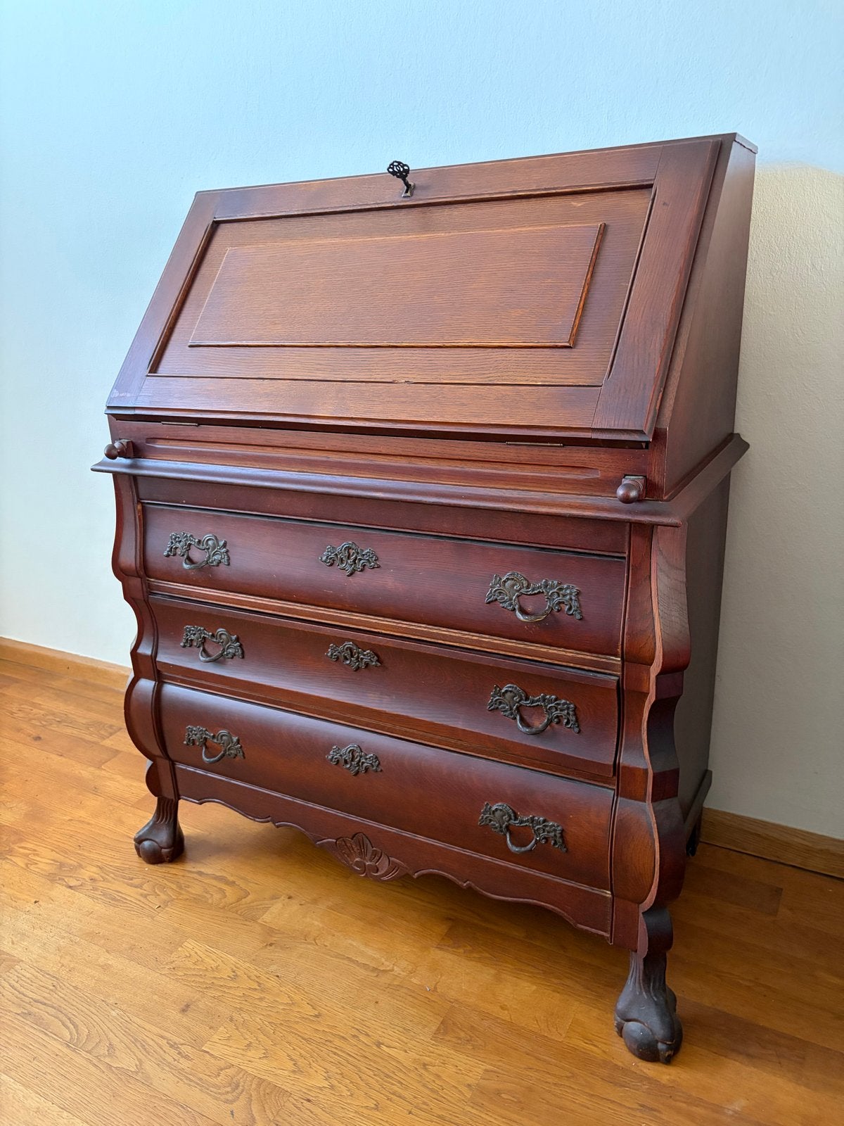 Antiek Biedermeier secretaire bureau, Ophalen