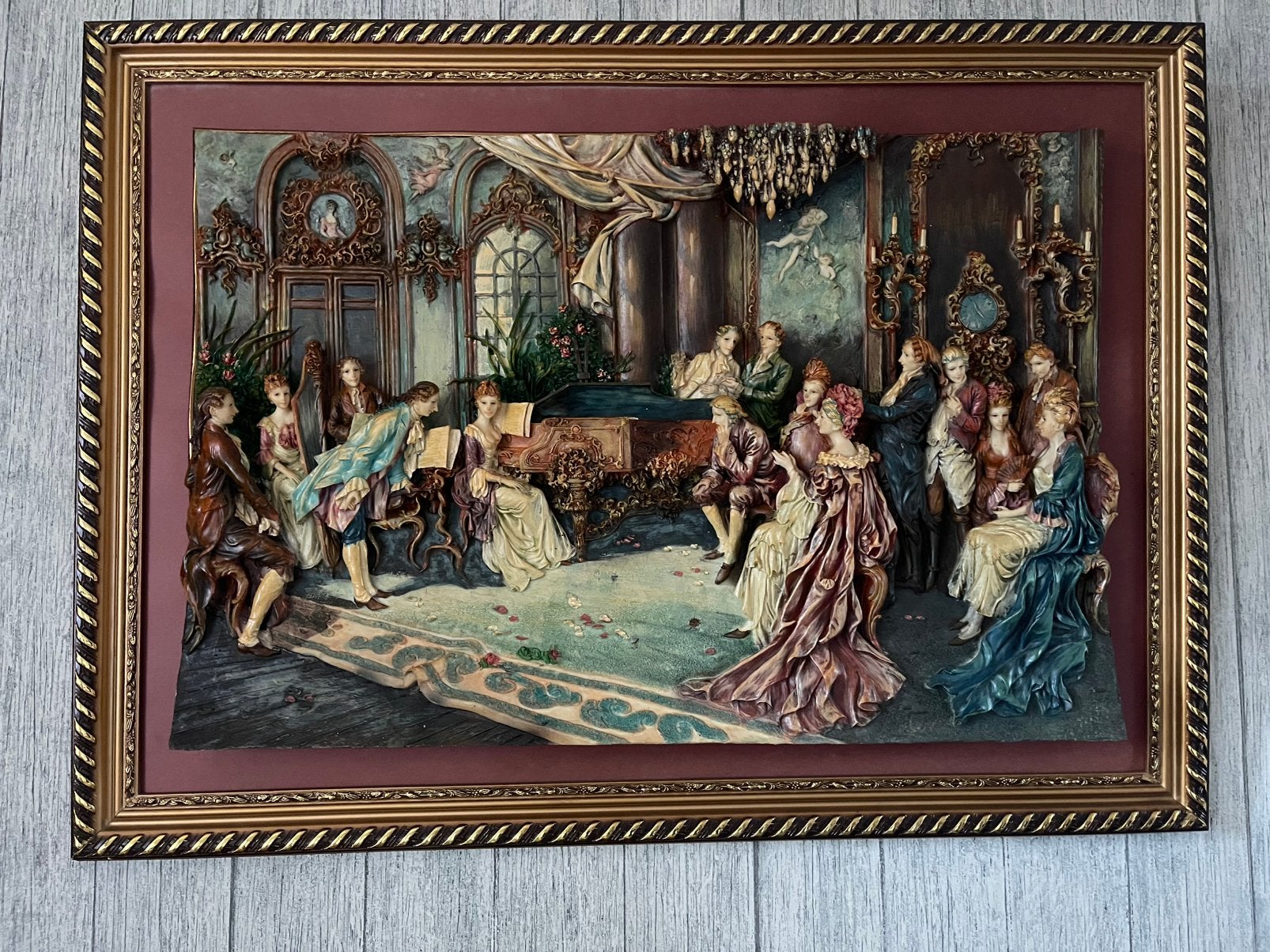 Antieke schilderij 3d uit de middeleeuwen, Ophalen of Verzenden