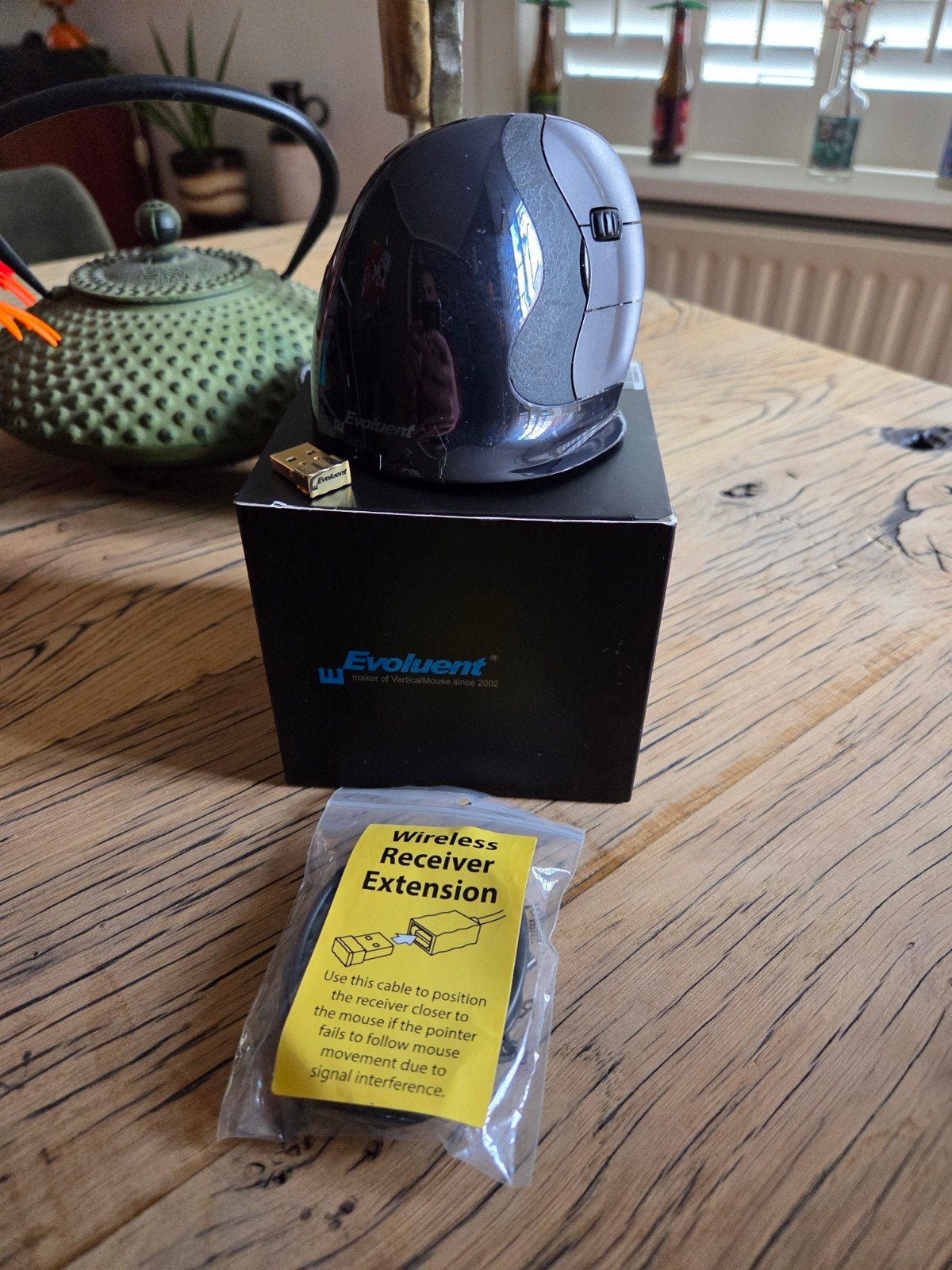 Evoluent VerticalMouse D Small Wireless Ergonomische Muis, Computers en Software, Muizen, Zo goed als nieuw, Muis, Rechtshandig