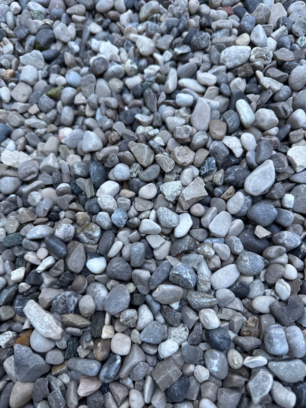Gratis ophalen 1/3 Big bag ongebruikt alpengrind (300/400kg), Ophalen, Gebruikt, Grijs, Grind