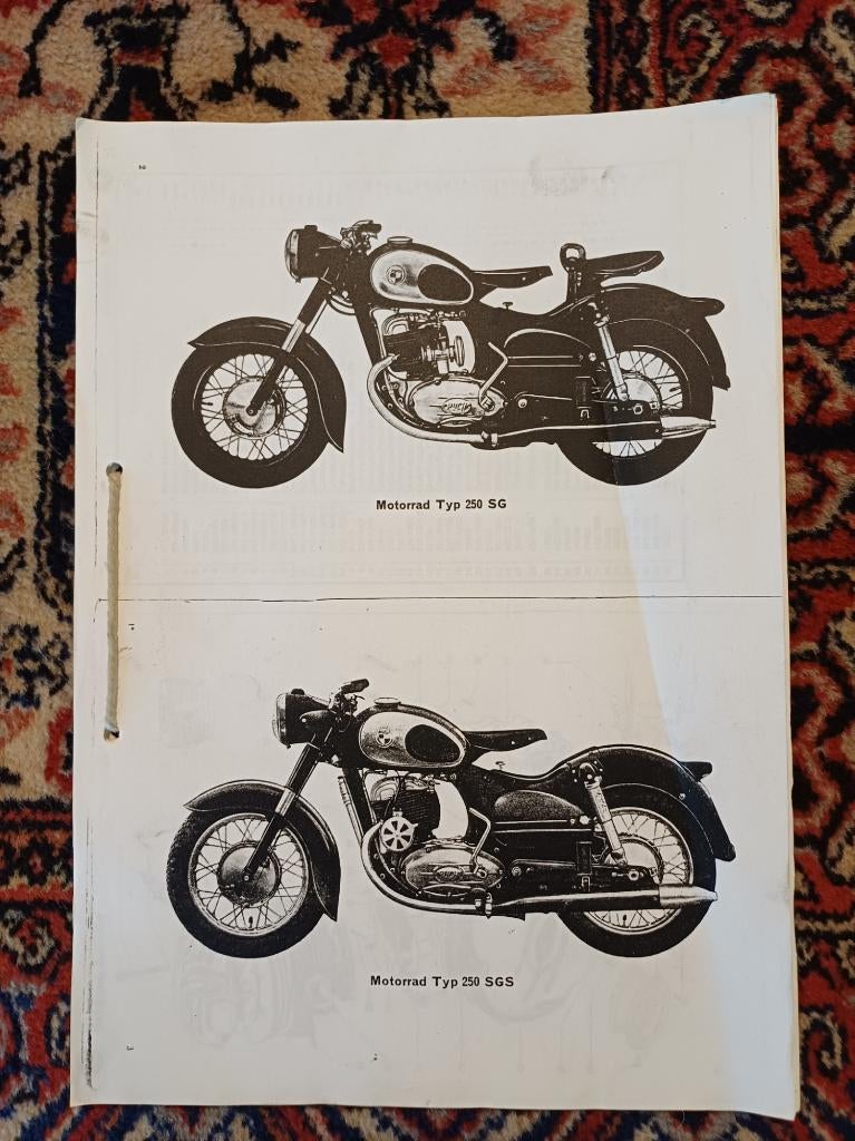 PUCH 250SG en 250 SGS Ersatzteil liste Partslist, Ophalen of Verzenden, Overige merken