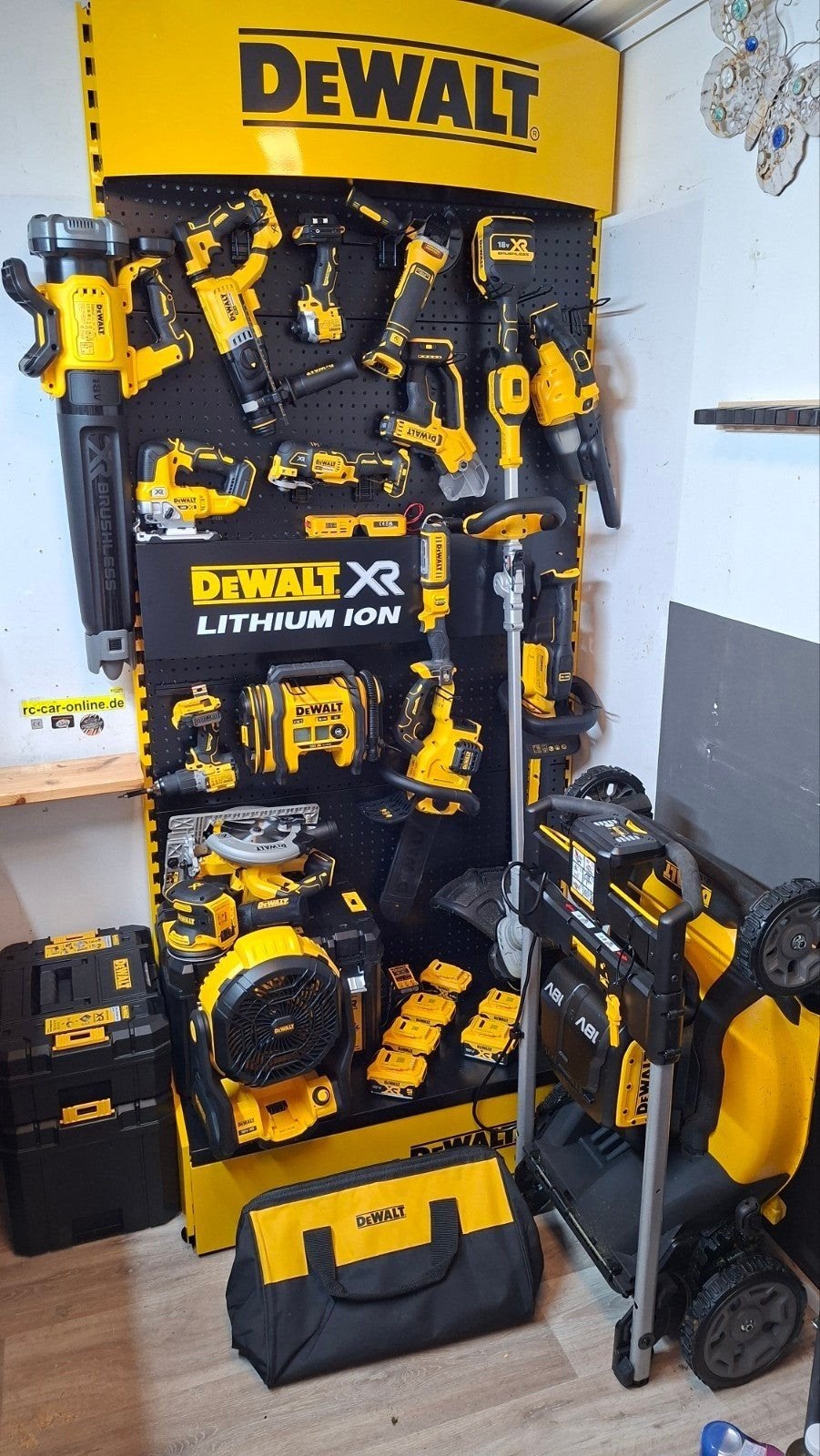 DeWalt professioneel gereedschap display zonder gereedschap, Ophalen, Gebruikt, Gereedschapsopslag, DeWalt