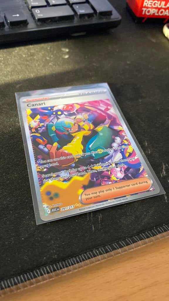 Canari - Pokemon Kaart, Hobby en Vrije tijd, Verzamelkaartspellen | Pokémon, Ophalen of Verzenden, Nieuw