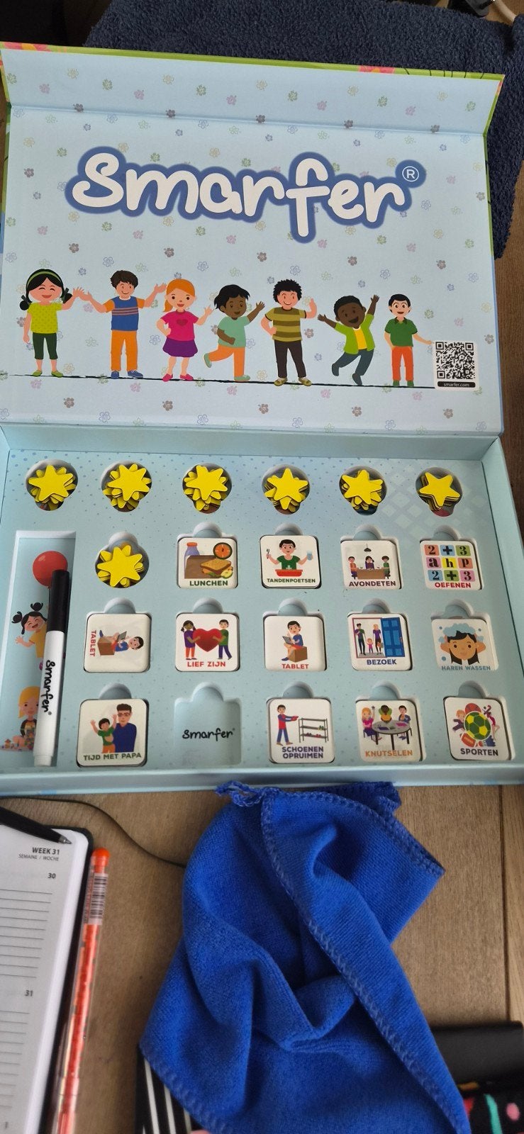 Smarfer Planbord - Stimuleert Routine en Zelfstandigheid, Ophalen of Verzenden, Zo goed als nieuw, Ontdekken