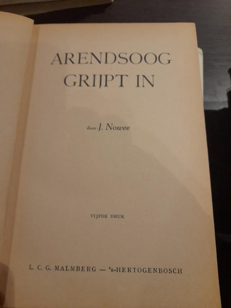 Arendsoog Grijpt In - J. Nowee (Vijfde Druk), Boeken, Ophalen of Verzenden, Gelezen, J. Nowee, Fictie algemeen