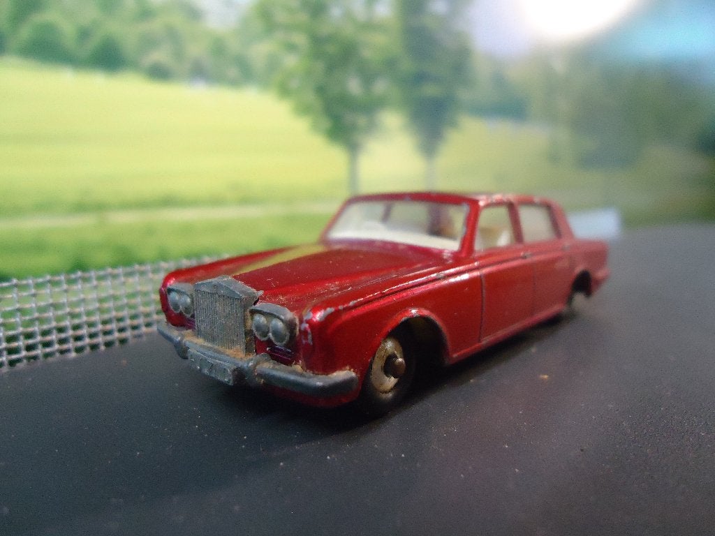1:67 Rolls Royce Silver Shadow Matchbox No.24 1967-69 Maroon, Ophalen of Verzenden, Gebruikt, Auto