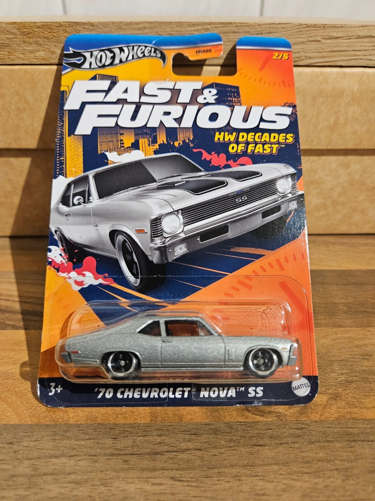 Hotwheels '70 Chevrolet Nova SS Fast & Furious, Ophalen of Verzenden, Zo goed als nieuw, Auto