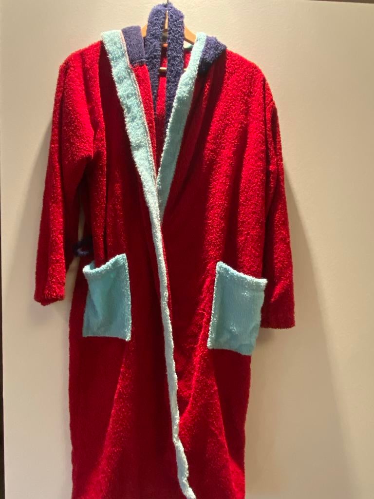 Bordeaux rode ochtendjas / badjas maat 164, Kinderen en Baby's, Kinderkleding | Maat 164, Ophalen of Verzenden, Gebruikt, Jongen of Meisje