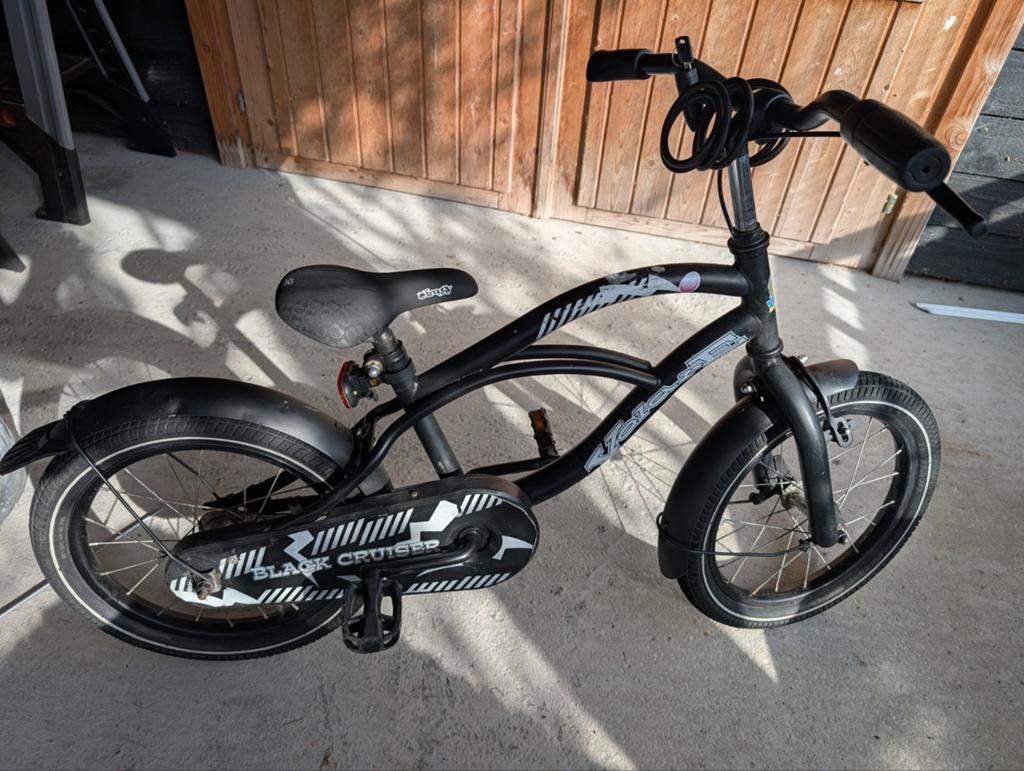 Kinderfietsje 16 icnh, Fietsen en Brommers, Fietsen | Crossfietsen en BMX, Ophalen, Gebruikt, Staal, 16 tot 20 inch