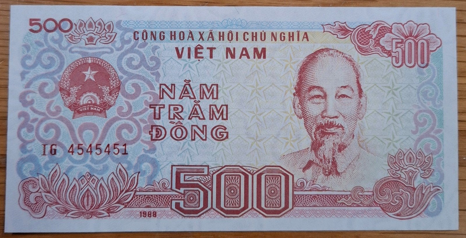 2# Vietnam 500 Dong 1988 P101, Ophalen of Verzenden, Zuidoost-Azië