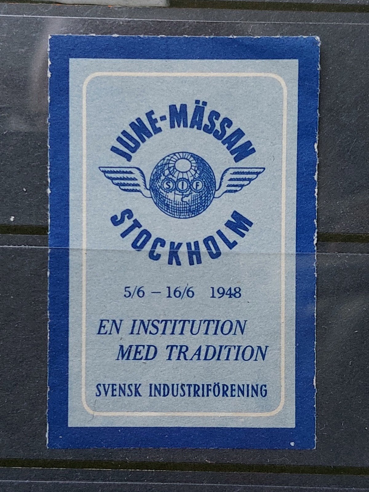 Zweden Cinderella June Mässan Stockholm 1948, Ophalen of Verzenden, Zweden, Postfris