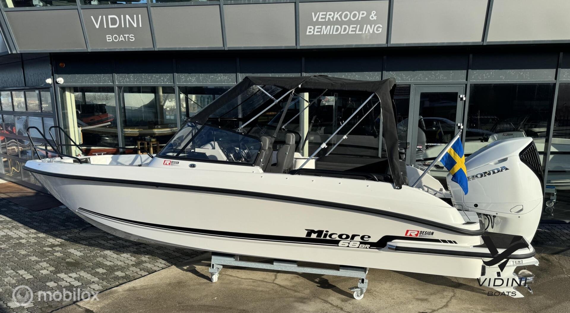 Micore 68BR R-design met Honda 200pk V6 *Zweedse kwaliteit*, Watersport en Boten, -, -, 200 pk of meer, Micore