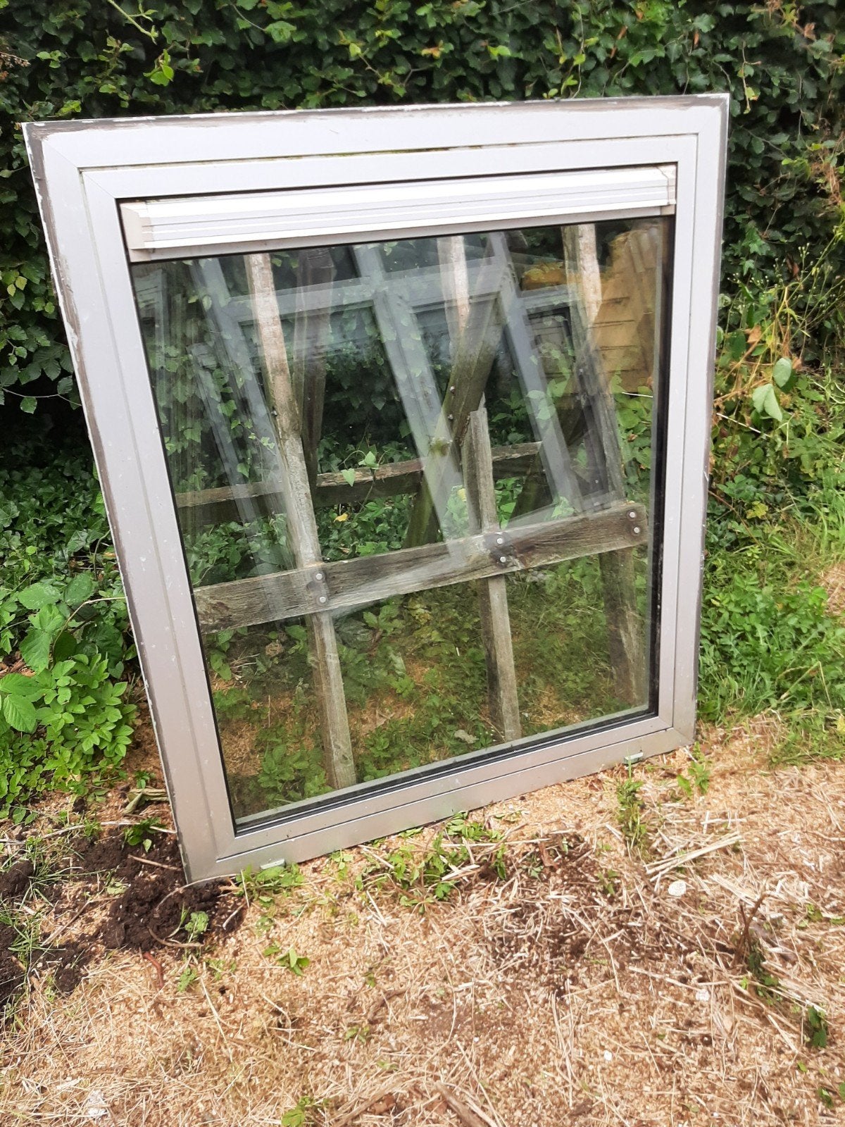 2x Aluminium raam / uitzetraam., Doe-het-zelf en Verbouw, Ophalen, Gevelraam of Ruit, Gebruikt, 80 tot 120 cm
