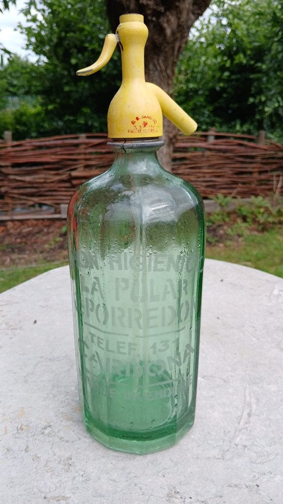 Brocante Spaanse Siphonfles, Antiek en Kunst, Ophalen of Verzenden