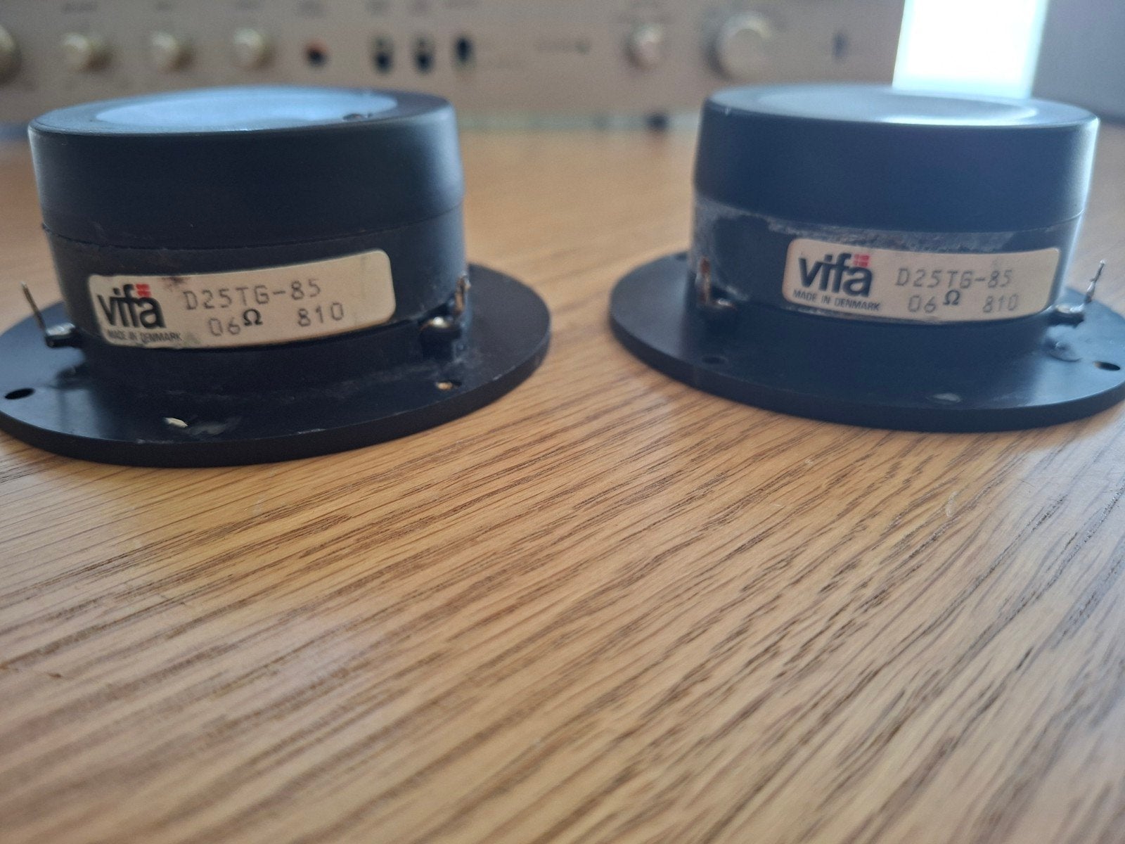 Vifa D25TG-85 Tweeters - 6 Ohm, Auto diversen, Ophalen of Verzenden, Gebruikt