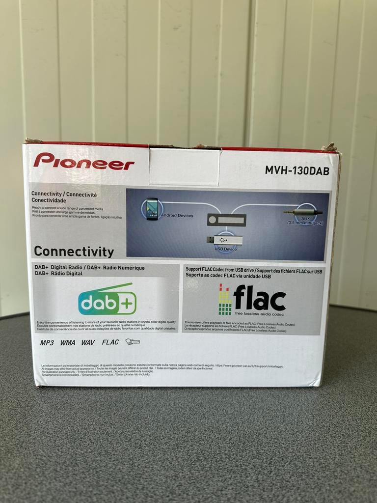 Pioneer MVH-130DAB - Autoradio enkeldin, Auto diversen, Autoradio's, Ophalen of Verzenden, Zo goed als nieuw