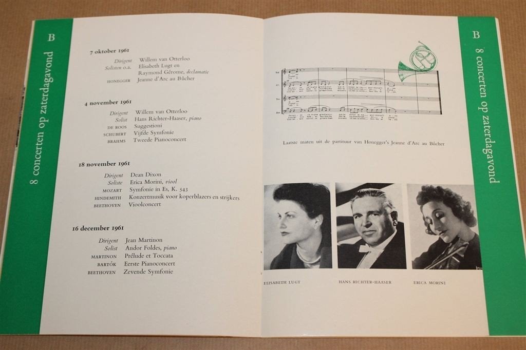 Residentie-Orkest 1961-1962 — Concertprogramma, Ophalen of Verzenden, Gelezen, Artiest