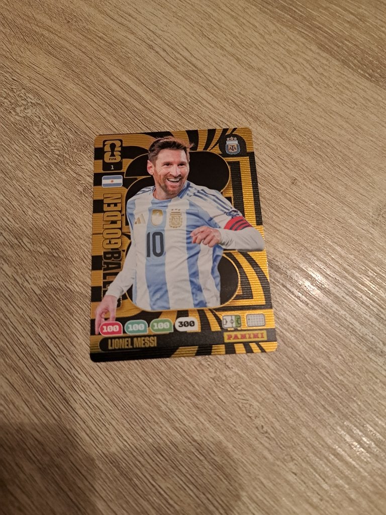 Golden baller MESSI panini adrenalyn xl wk 2026, Ophalen of Verzenden, Nieuw, Plaatje