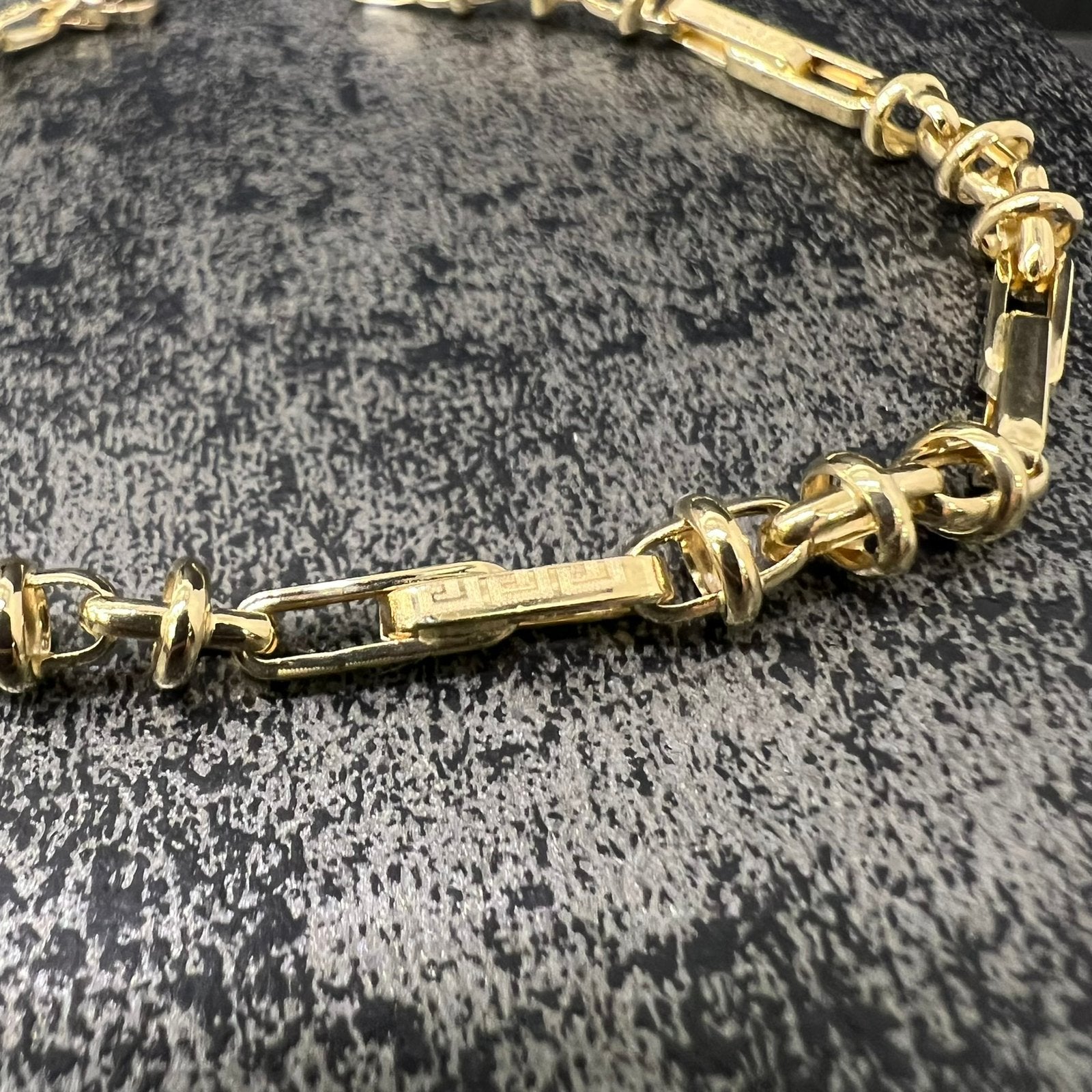 14 karaat gouden armband monte carlo schakel nieuw, Ophalen of Verzenden, Nieuw, Goud