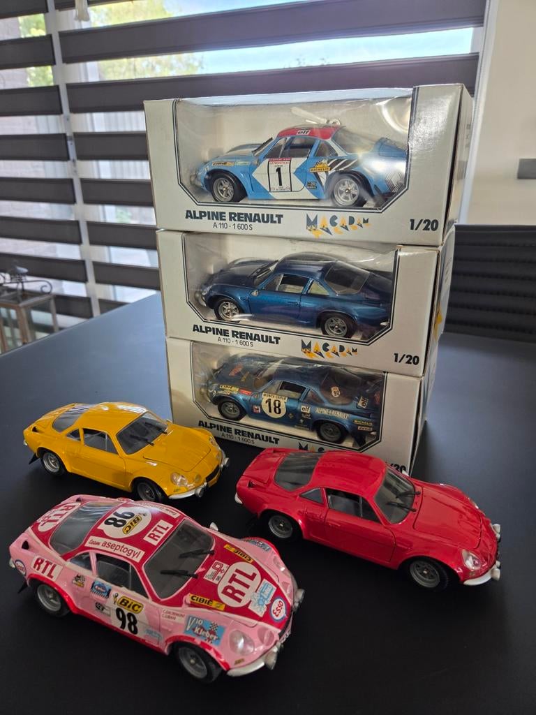 Alpine Renault A110 collectie zes modellen Macadam 1:20 OVP, Ophalen of Verzenden, Zo goed als nieuw, Auto, Overige merken