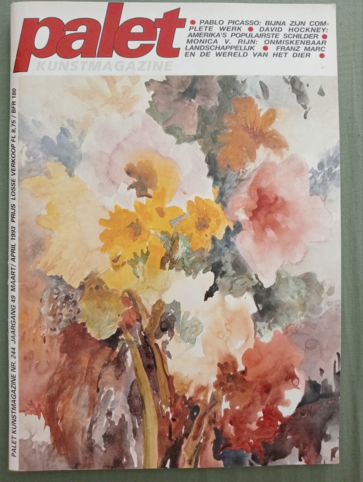 Palet Kunstmagazine 1993 David Hockney Picasso o.a, Boeken, Tijdschriften en Kranten, Ophalen of Verzenden, Zo goed als nieuw