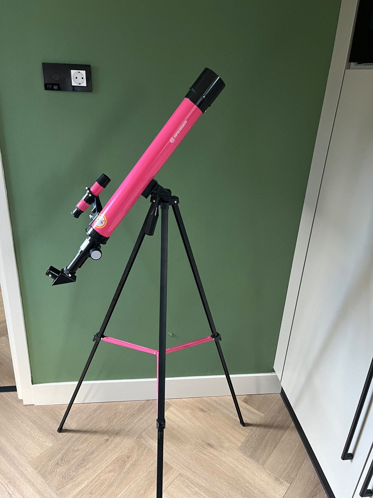 Bresser Junior Space Explorer 50x-100x Lenstelescoop, Lenzentelescoop (refractor), Met statief, Ophalen of Verzenden, Zo goed als nieuw