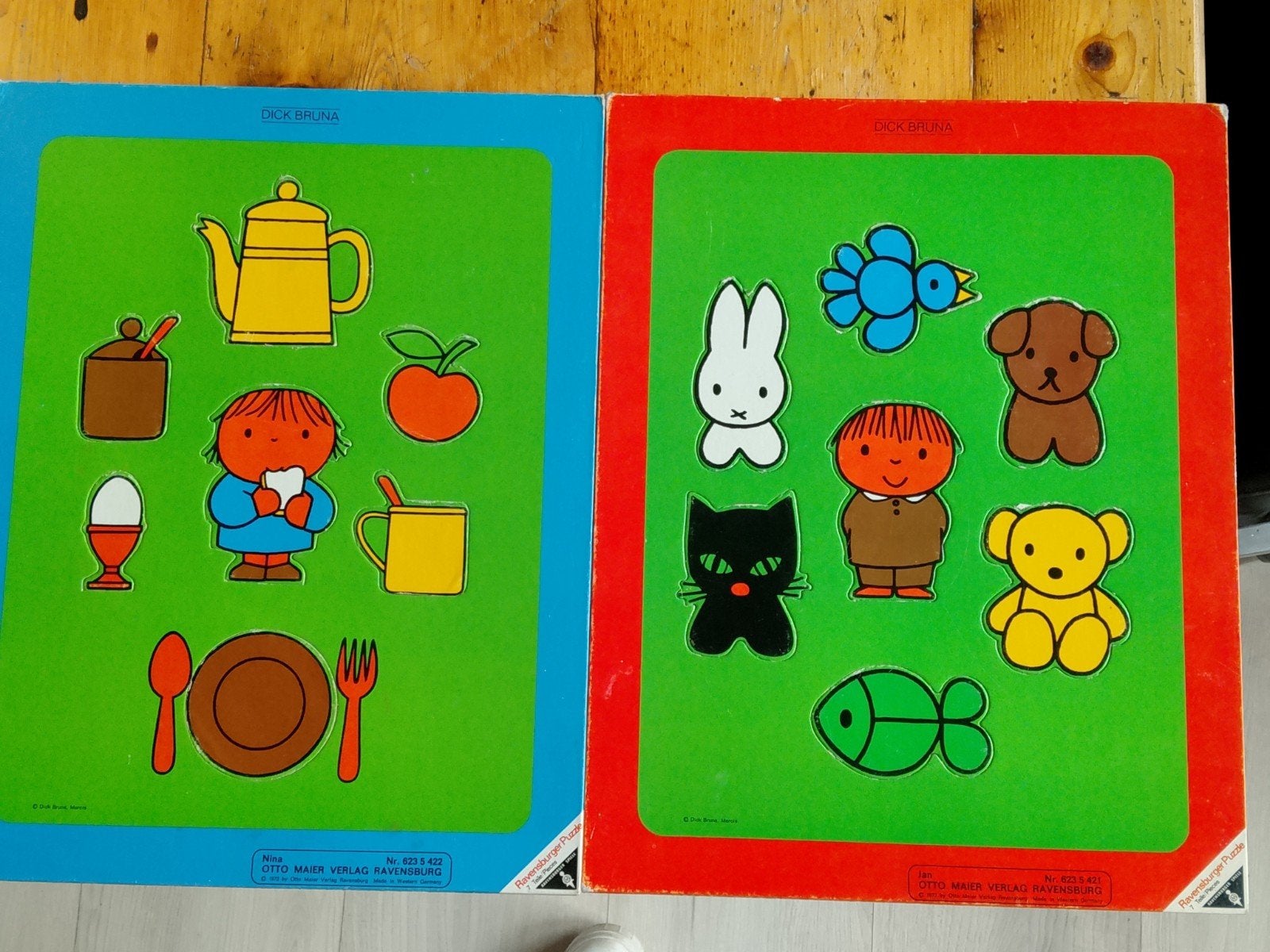 Vintage Dick Bruna Puzzel - Nijntje en Vriendjes, Ophalen, Minder dan 10 stukjes, Gebruikt, 2 tot 4 jaar