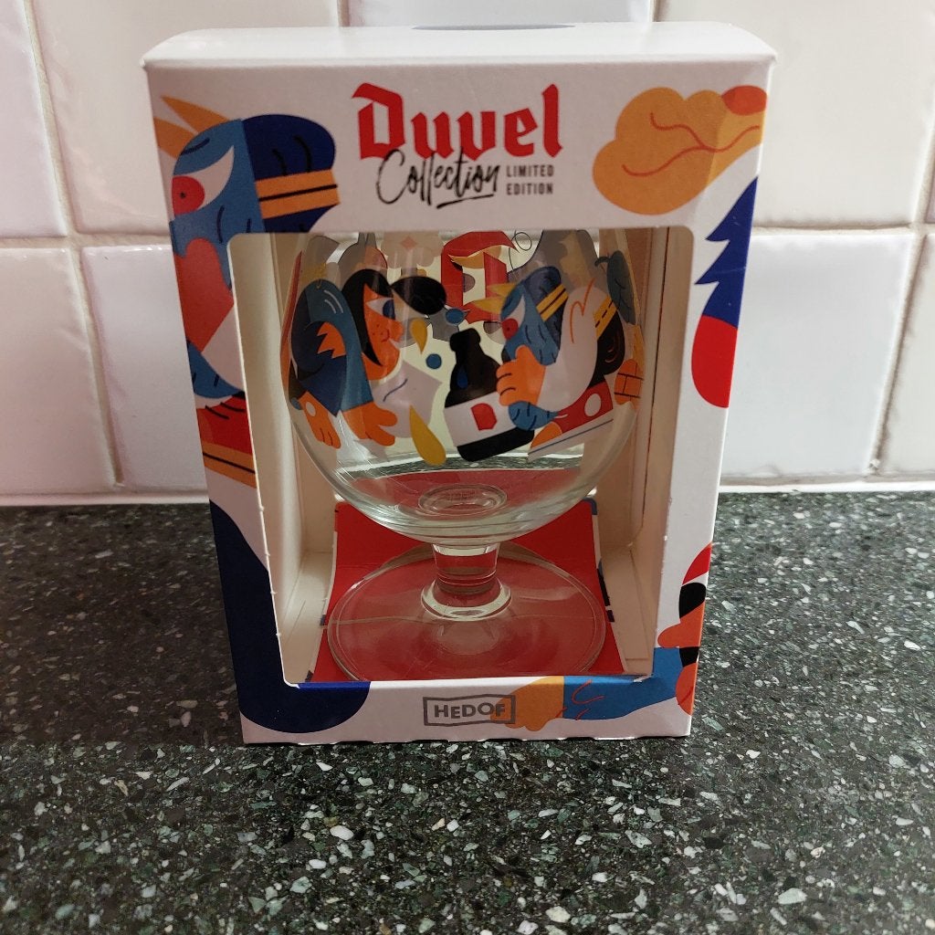 Duvel bierglas Hedof, Ophalen of Verzenden, Nieuw, Bierglas