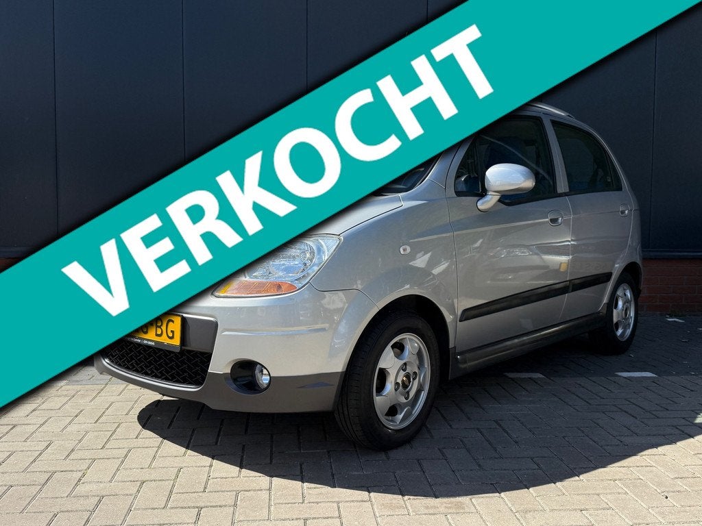 Chevrolet Matiz 0.8 Style (12 mnd BOVAG garantie), 12 maanden, Stof, Gebruikt, Zwart