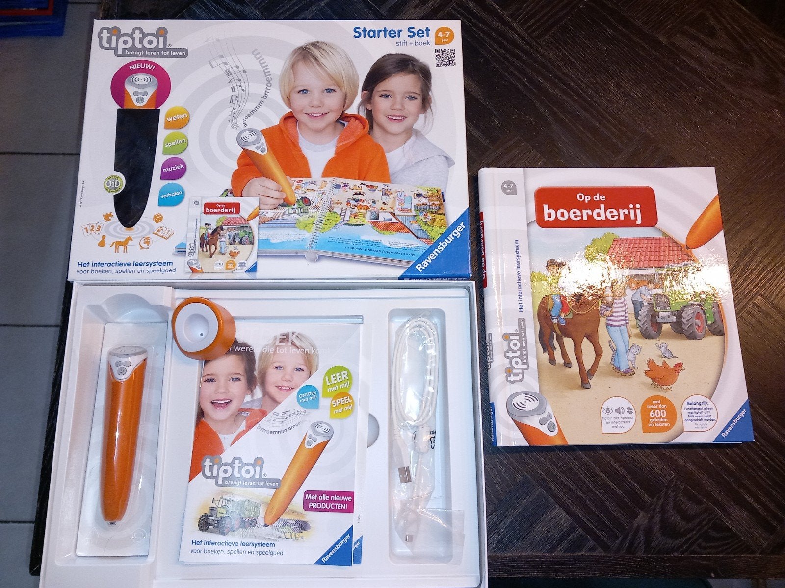 Tiptoi Starter Set + boek 'Op de boerderij' Ravensburger, Kinderen en Baby's, Speelgoed | Educatief en Creatief, Info@ravensburger.de