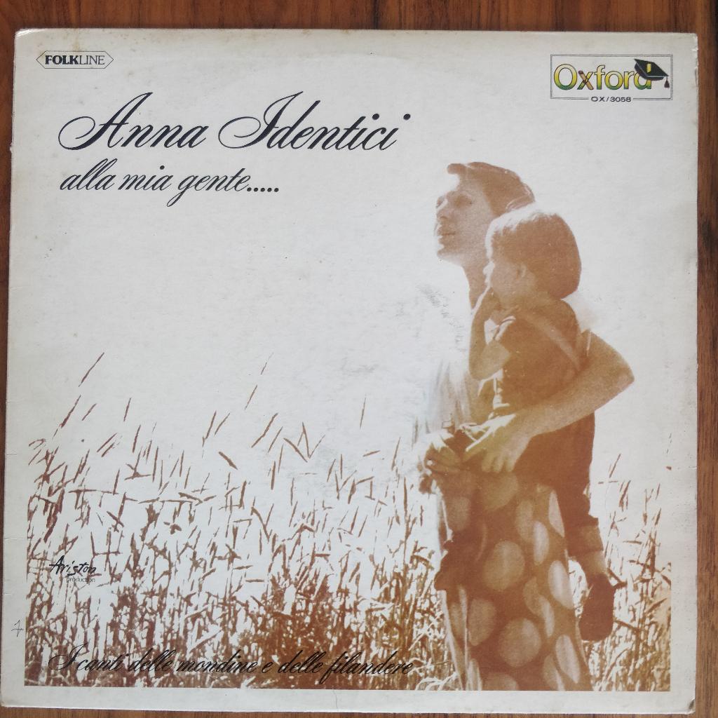 LP - Anna Identici – Alla Mia Gente., Ophalen of Verzenden, Zo goed als nieuw, 12 inch