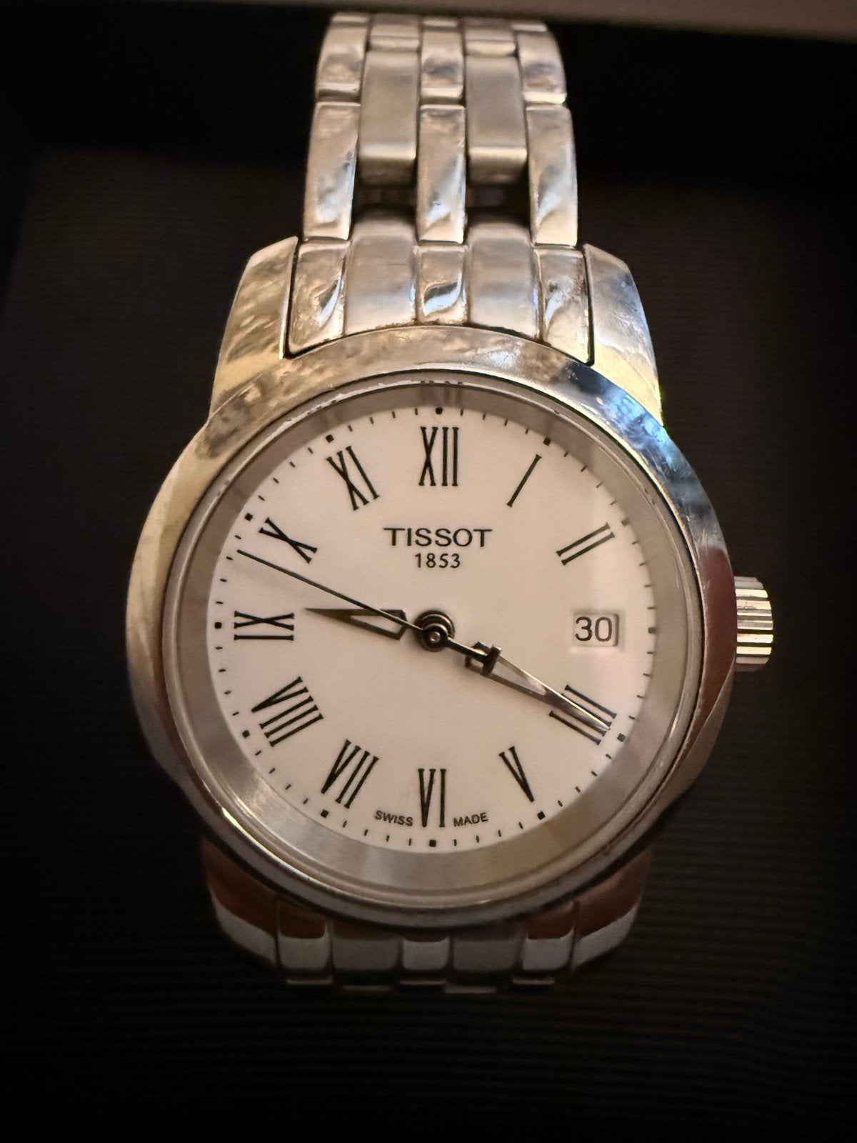 Tissot 1853 Swiss Made dameshorloge – nieuwe batterij, Overige merken, Gebruikt, Staal, Polshorloge