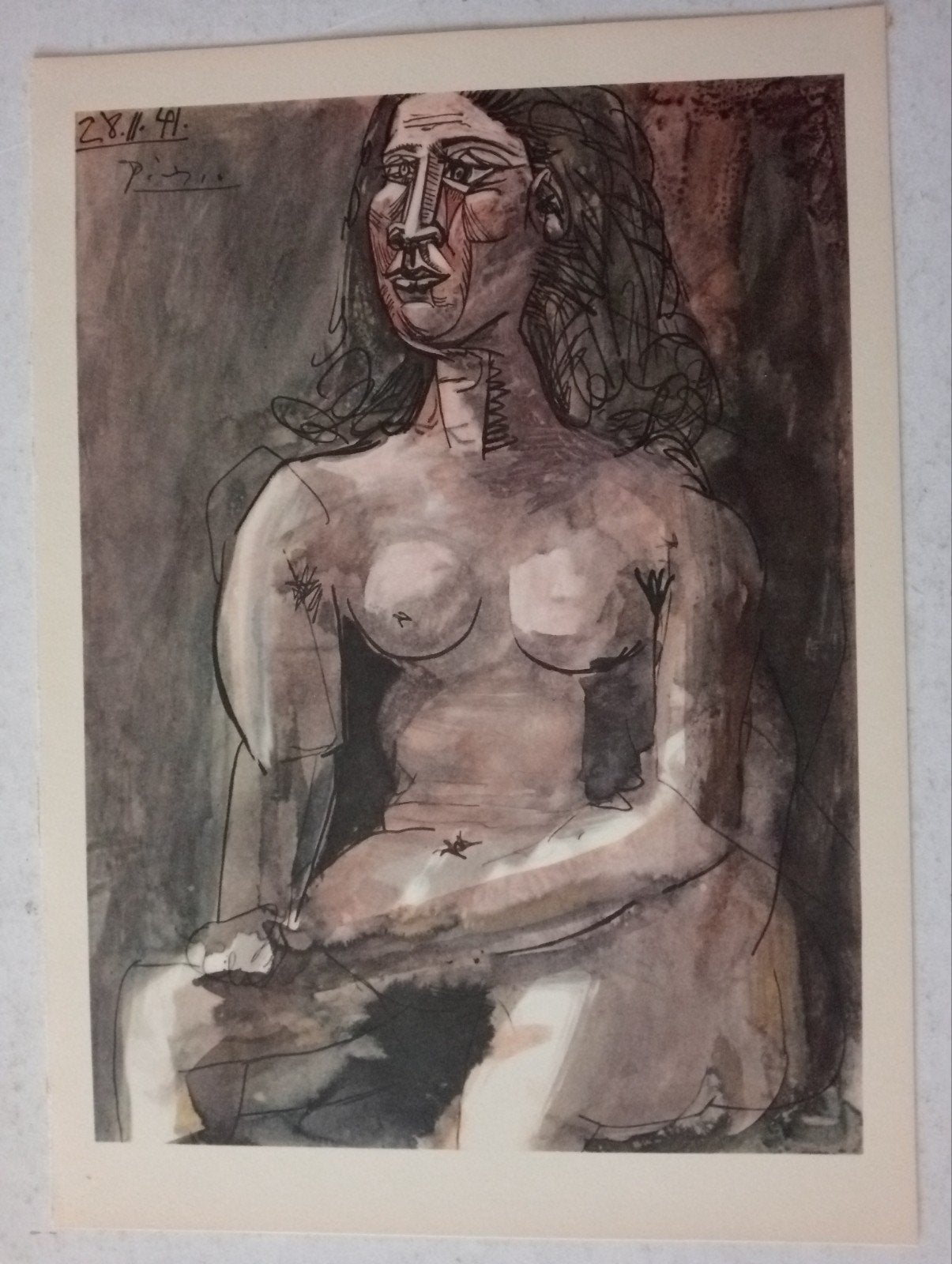 Pablo Picasso offset prent naakt erotiek, Ophalen of Verzenden