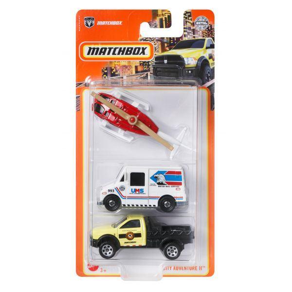 Matchbox: 3-Pack: City Adventure II, ., Nieuw, Ophalen of Verzenden, .