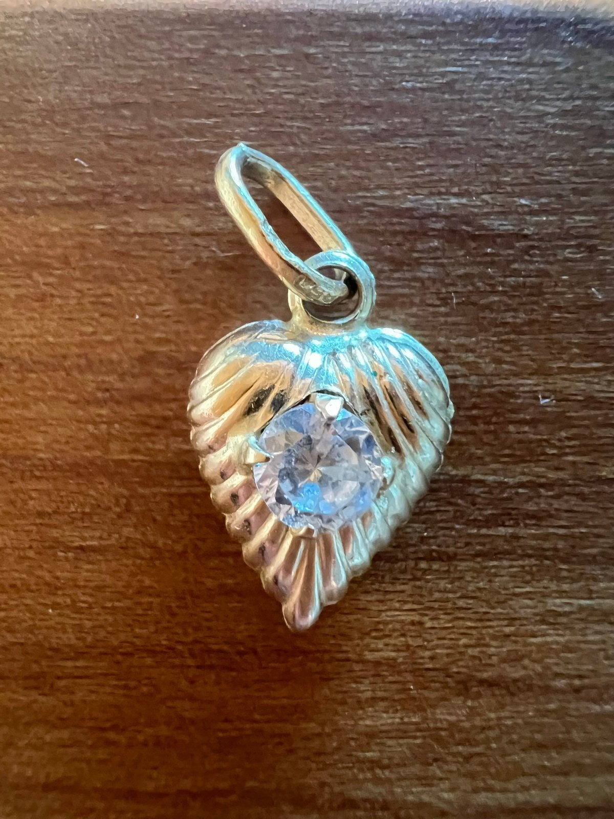 Gouden hanger 585 14 K, Sieraden, Tassen en Uiterlijk, Kettinghangers, Ophalen of Verzenden, Zo goed als nieuw, Hart, Goud