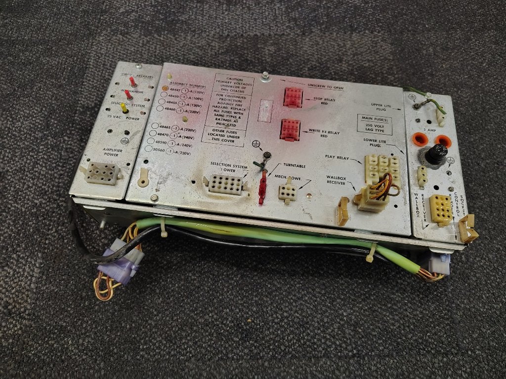 Voeding/ 48445/ 120v/ Rock-Ola (Div) jukebox, Verzamelen, Verzenden, Gebruikt, 1950 tot 1960, Seeburg