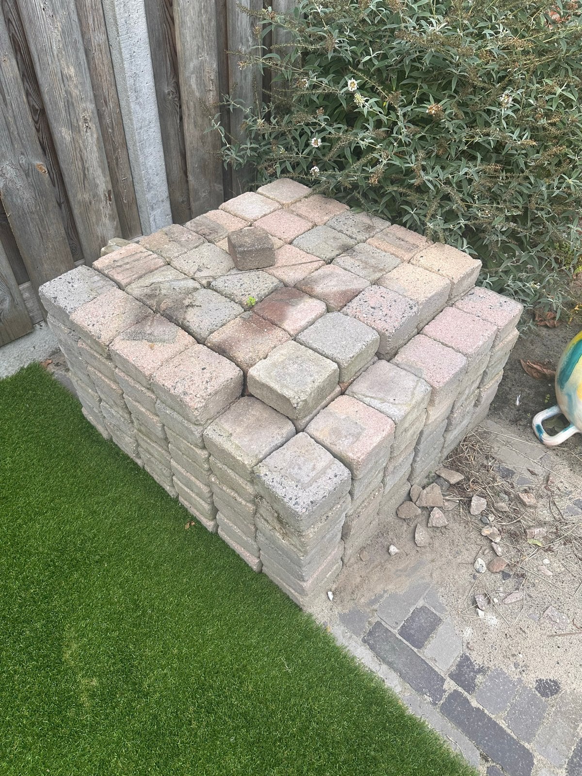 245 koppelstones 14x14 cm, Tuin en Terras, Ophalen, Gebruikt, Klinkers, 5 tot 10 m²