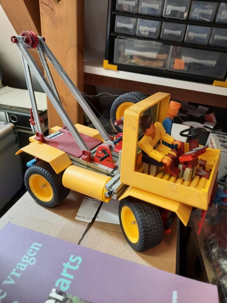 Fischer Technik Takelwagen uit de jaren '70, Verzamelen, Verzenden, Gebruikt