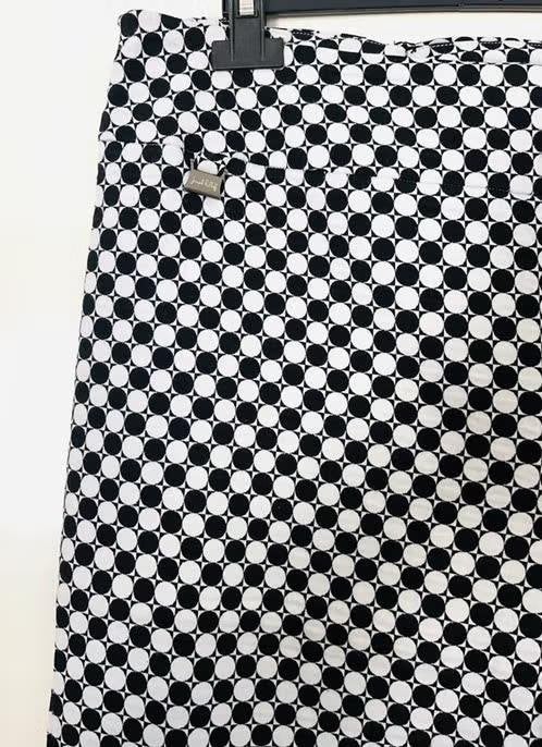 Joseph Ribkoff zwart/witte pantalon maat 46[vj], Zwart, Maat 46/48 (XL) of groter, Ophalen of Verzenden, Zo goed als nieuw