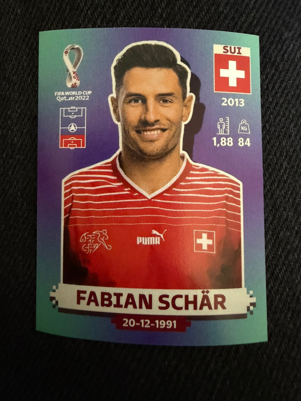 Sticker Fabian Schär, Verzenden, Zo goed als nieuw, Buitenlandse clubs, Poster, Plaatje of Sticker