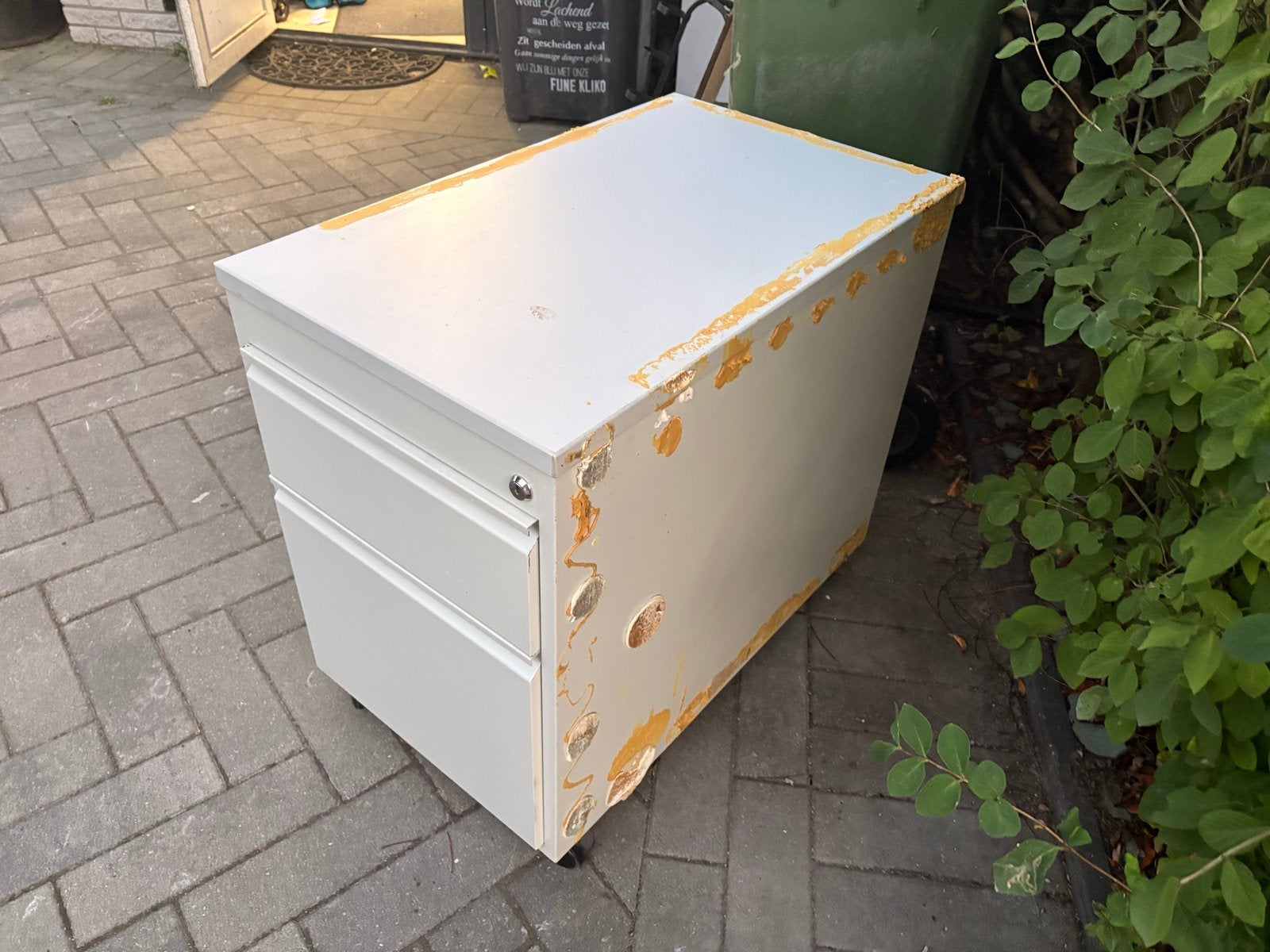 Dossierkast met 2 lades (staal), Ophalen, Gebruikt