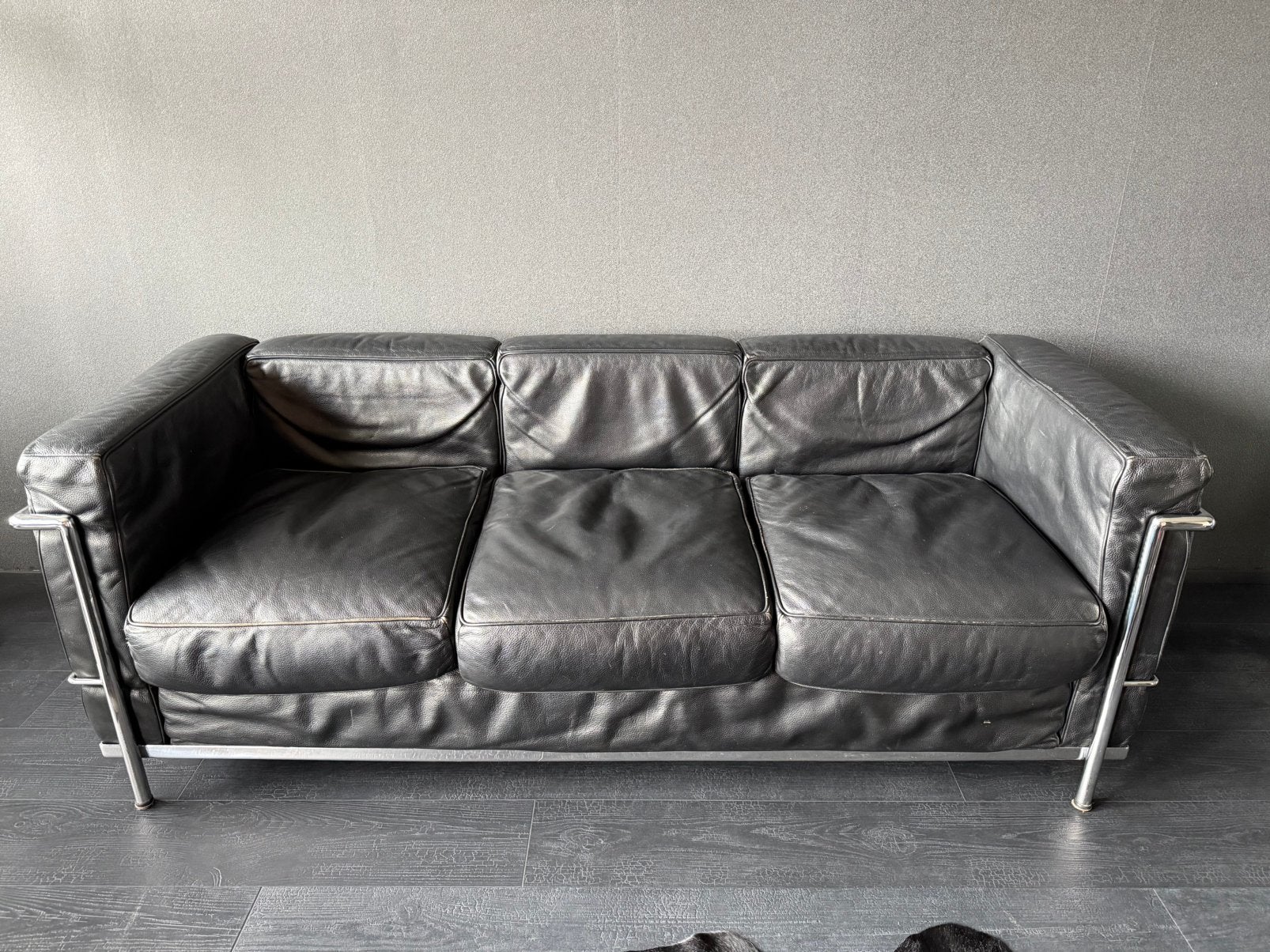 replica Cassina le Corbusier 3zits bank, Ophalen, Gebruikt, Minder dan 75 cm, 150 tot 200 cm
