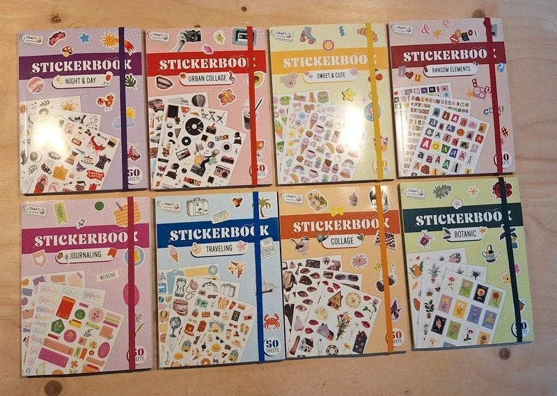 Craft Sensations stickerboeken alle 8, Hobby en Vrije tijd, Ophalen of Verzenden, Nieuw, Album of Boek, Overige merken