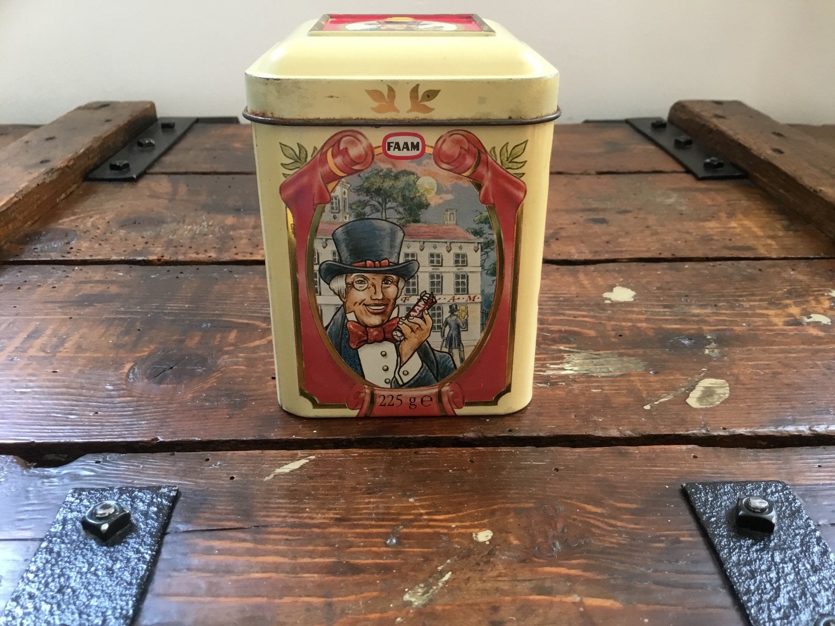 Faam pepermunt blikje., Ophalen of Verzenden, Zo goed als nieuw, Overige