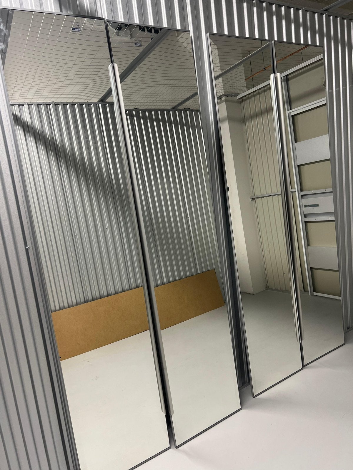 2x Ikea Aheim spiegeldeuren 50x 229cm, Ophalen, Gebruikt, 50 tot 100 cm, Minder dan 100 cm