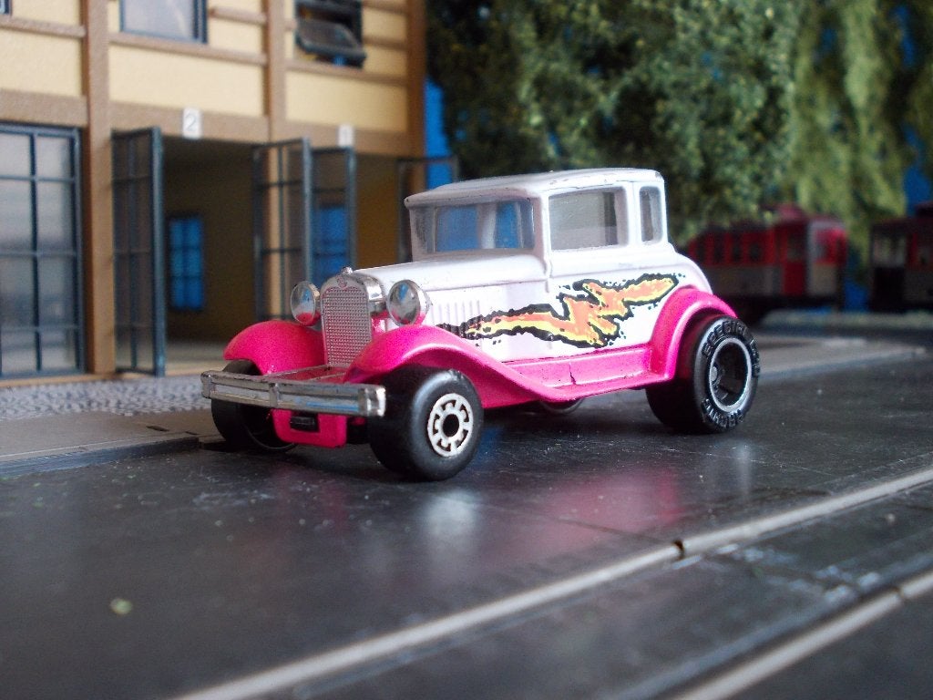 1:53 Ford Model A Coupe Hot Rod Matchbox Superfast Nr.73, Ophalen of Verzenden, Gebruikt, Auto