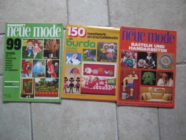 3 x Hobbyblad  Neue Mode Burda zie foto´s  nr 8098, Verzenden, Zo goed als nieuw, Overige typen