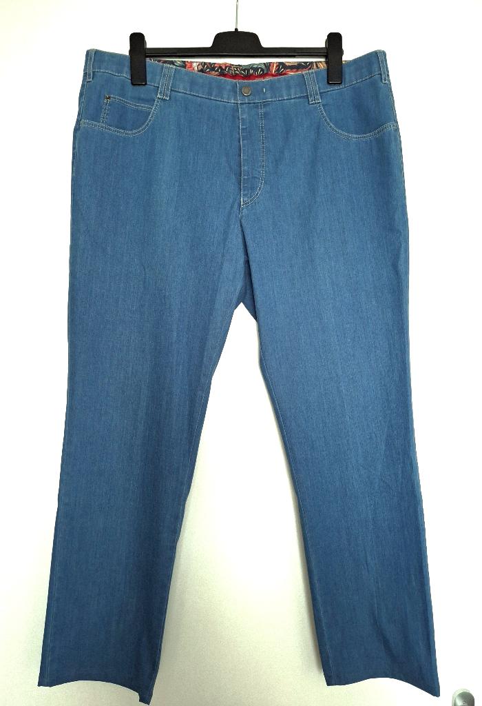 Blauwe jeansbroek - MEYER - DUBAI - Maat 28, Ophalen of Verzenden, Zo goed als nieuw, Blauw, Overige jeansmaten